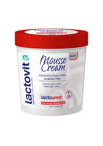 Lactovit Cremă de spumă hidratantă pentru față și corpLactourea Mousse Cream 250 ml