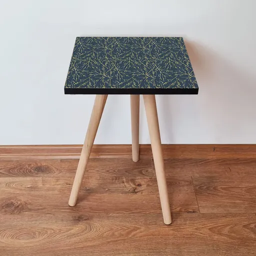 Masuta, Hanah Home, Shp236, 35x42x35 cm, Antracit / Aur