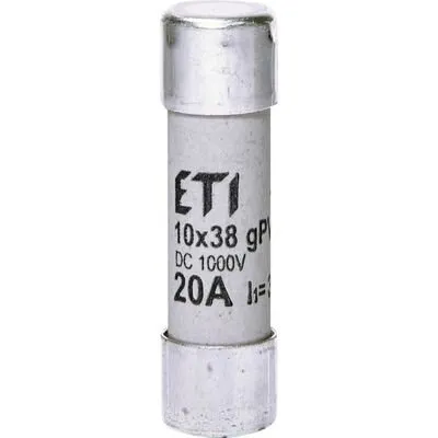 Siguranta fuzibila pentru protectia modulelor fotovoltaice CH10x38 gPV 20A/1000V DC Eti 2625085
