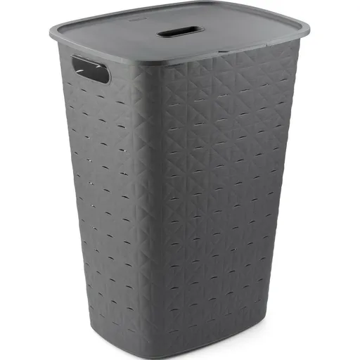 Curver Coș pentru rufe murdare Softex 56 l, griînchis, gri închis