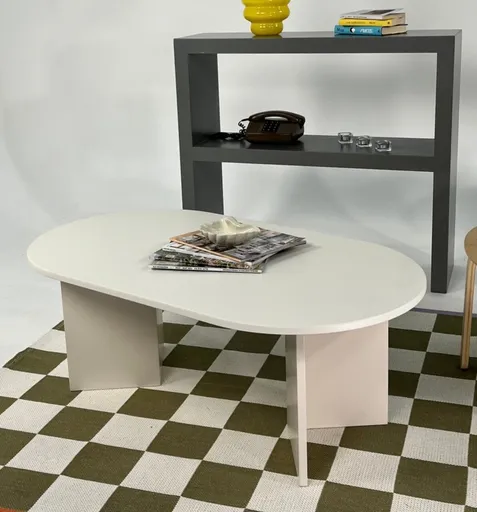 Masuta de cafea, Hanah Home, Leo Large, 110x42x60 cm, Crem