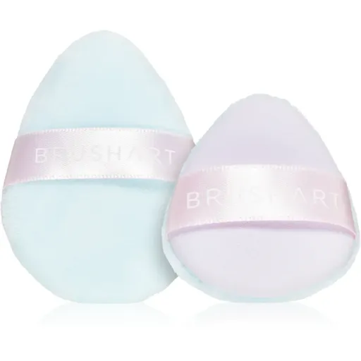 BrushArt Accessories 2-in-1 Powder and make-up puff set puf pentru pudra 2 buc