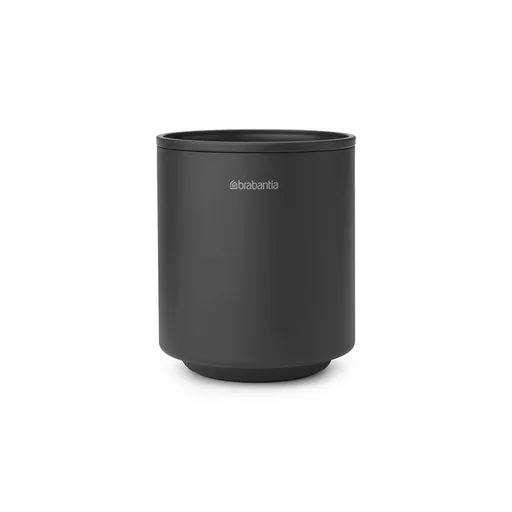 Brabantia MindSet suport periuță de dinți 1005684, Curățare ușoară, Deschidere largă, Acoperire minerală, Gri închis