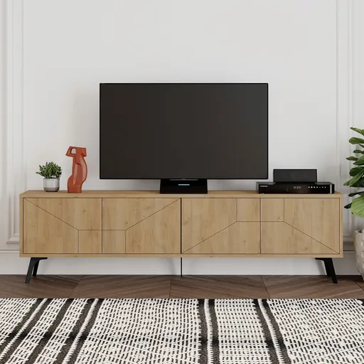 Comoda TV, Hanah Home, Dune, 180x50x29.6 cm, Stejar