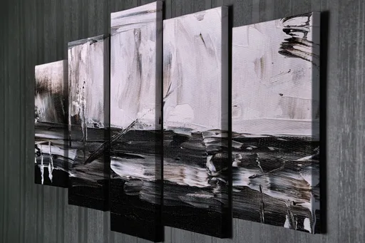 Tablou decorativ, BC94, Cadru: 100% LEMN (grosime: 3 cm), Multicolor