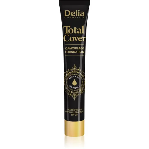 Delia Cosmetics Total Cover machiaj rezistent la apa SPF 20 culoare 52 Ivory 25 g