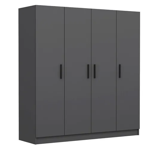Dulap pentru haine, Hanah Home, Kale, 180x210x52 cm, Antracit