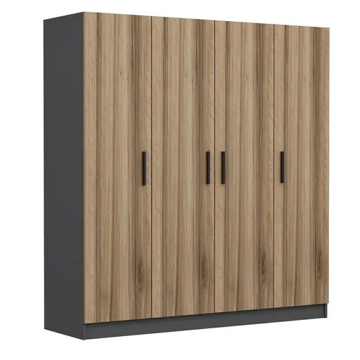 Dulap pentru haine, Hanah Home, Kale, 180x190x52 cm, Dore