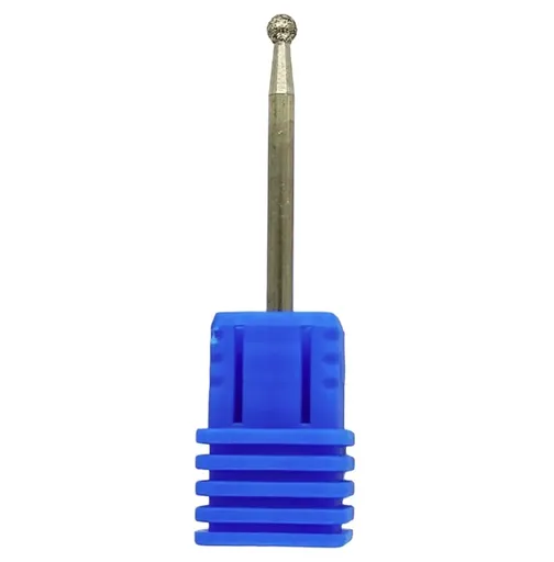 Bit (Cap) Freza Unghii Diamant Cuticule Forma Sfera 001/025B, Briu Albastru