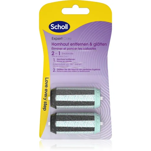 Scholl Expert Care File & Smooth cap de schimb pentru pila electrica de calcaie 2 in 1 2 buc