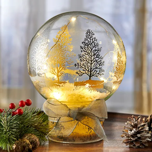 LED Globe "Pădurea de iarnă