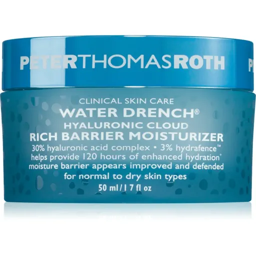 Peter Thomas Roth Water Drench Hyaluronic Cloud Rich Barrier Moisturizer crema bogat hidratanta reface bariera protectoare a pielii 50 ml