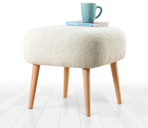 Taburet, Atelier del Sofa, 209FLF1353, Alb