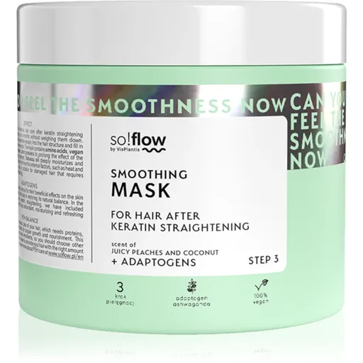so!flow After Keratin Straightening Smoothing Mask Masca de par 400 ml