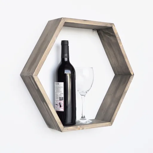 Raft de perete, Hanah Home, Aa047, 47x37x11 cm, Maro