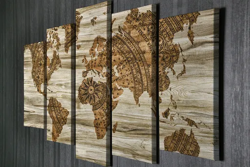 Tablou decorativ, BC60, 70 x 20 cm, Multicolor