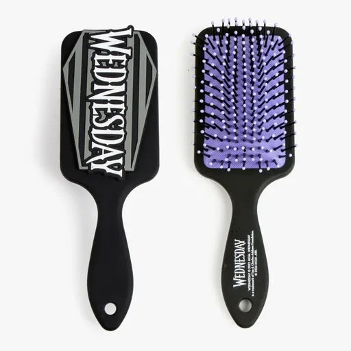 Wednesday Brush Rectangular perie de par pentru copii 1 buc