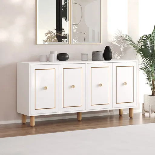 Consola, Hanah Home, Urban, 150x73x36 cm, Alb