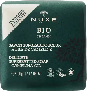 Nuxe Săpun solid pentru față și corp Bio Organic Delicate (Superfatted Soap) 100 g
