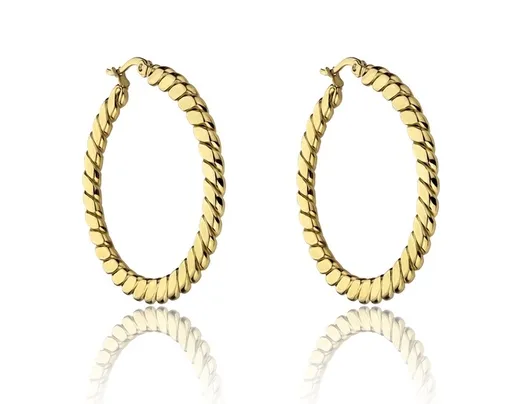 Marc Malone Cercei placați cu aur Hannah Gold Earrings MCE23016G