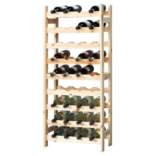 Kesper 69360 Raft pentru vinuri 36 sticle pin, 120x 51 x 27 cm