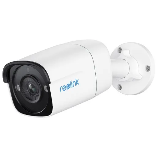 Camera supraveghere IP exterior Reolink P320, 5 MP, IR 30 m, 4 mm, slot card, detectie oameni/vehicule, microfon, PoE