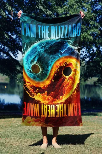 Prosop de plaja, L'essentiel Maison, Heat Blizzard 90, 90x150 cm, Multicolor