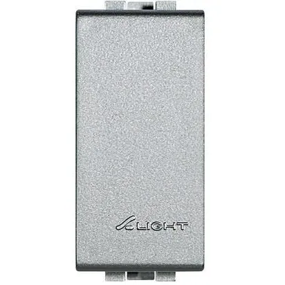 Tasta falsa 1 modul Living Light Bticino NT4950, argintiu