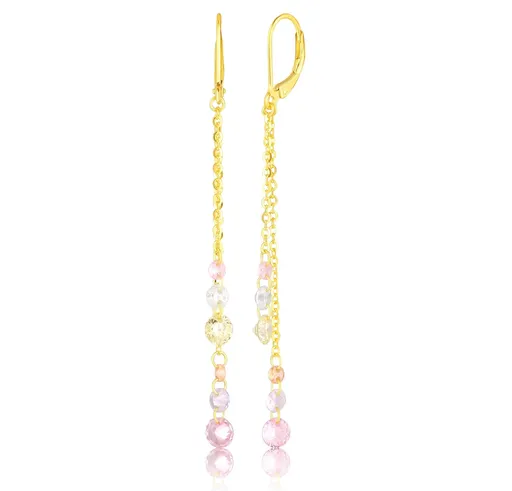 JVD Cercei placați cu aur colorat cu zircon SVLE0945SD5GO00