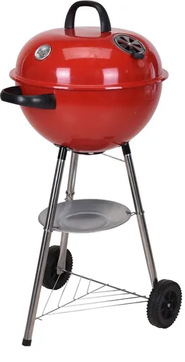 Gratar mobil Spherical, Ø48 cm, otel inoxidabil, rosu