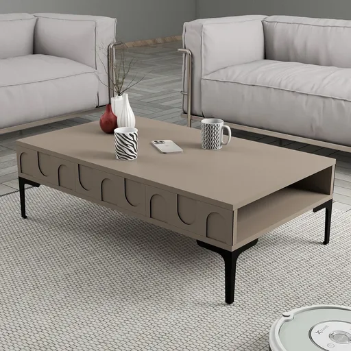 Masuta de cafea, Hanah Home, Lyon 32, 105x32.6x60 cm, Atlas / Negru