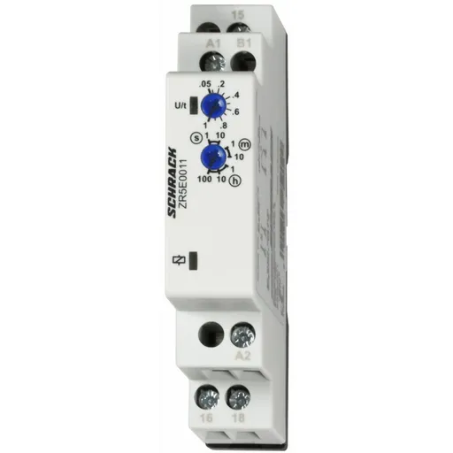 Releu de timp temporizat la anclansare 1CC, Ualim=24-240VAC/VDC, 8A Schrack ZR5E0011