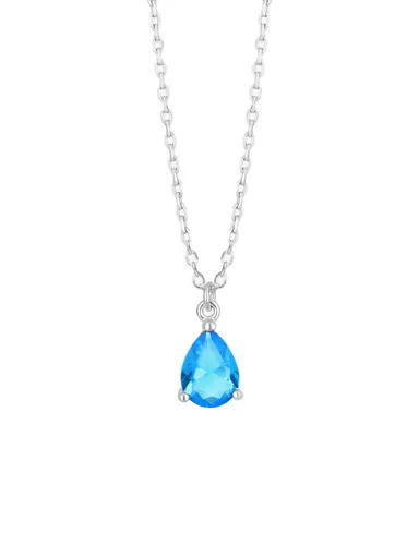 Preciosa Colier minunat cu cristal albastru Azure Candy 5402 67