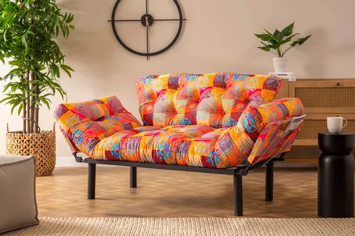 Canapea extensibila 2 locuri, Atelier del Sofa, 859FTN2704, Multicolor