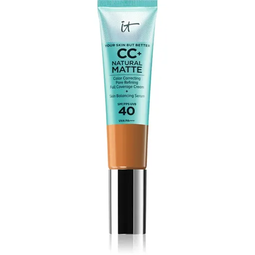 IT Cosmetics Your Skin But Better CC+ Natural Matte crema CC pentru un aspect mat SPF 40 Rich 32 ml