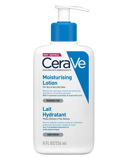 CeraVe Hidratant hidratant pentru pielea uscată până la foarte uscată (Moisturising Lotion) 236 ml