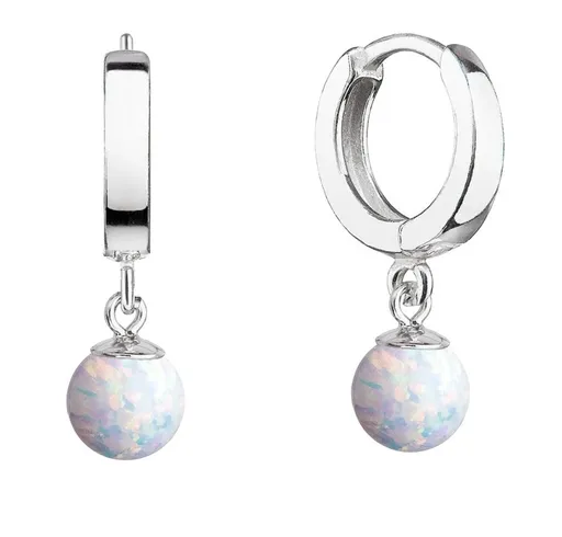 Evolution Group - Pavona Cercei din argint, cu opal sintetic suspendat 11404.1 white