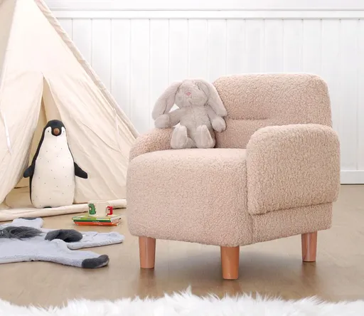 Fotoliu pentru copii, Atelier del Sofa, 209FLF1428, Roz pudra