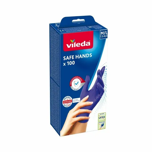 Vileda Safe Hands mănuși M/L 100 bucăți, M / L