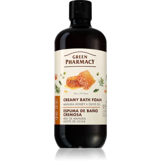 Green Pharmacy Manuka Honey & Olive Oil Bath Foam Spuma de baie cremoasa 500 ml