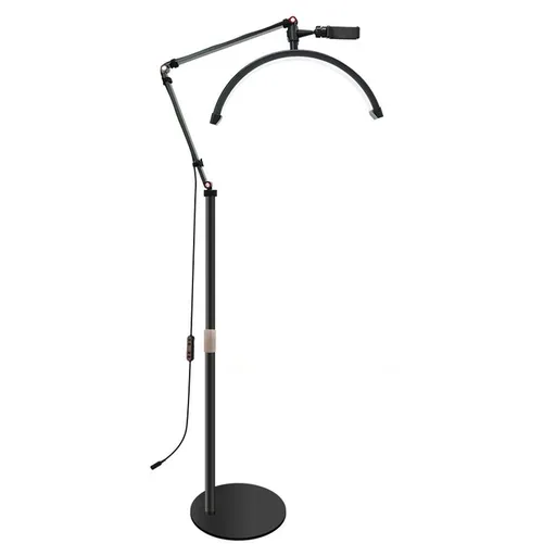 Lampa Semi-Luna / Semi-Circulara 42cm, cu Suport pentru Telefon, FS100, Negru