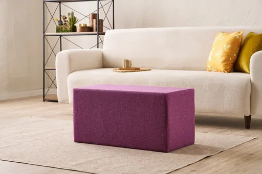 Taburet, Atelier del Sofa, 825BLC5131, Lemn, Lila