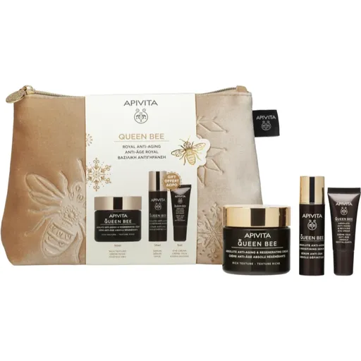 Apivita Queen Bee Gift Pouch (with Rich Cream) set cadou împotriva îmbătrânirii pielii