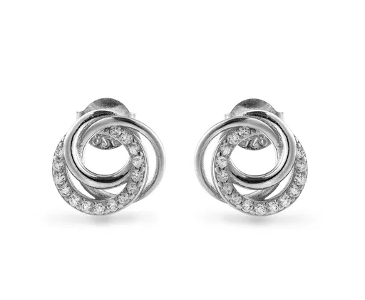 AGAIN Jewelry Cercei din argint cu zirconii cubic AJNS0068