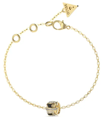 Guess Brățară decentă placată cu aur cu cristale Fabulous Me JUBB05192JWYGBK 21 cm