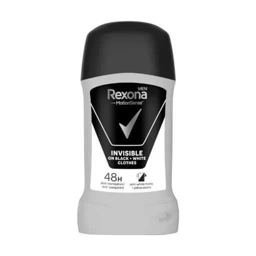 Rexona Deodorant solid Men Motionsense Invisible Black+White 50 ml