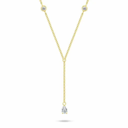 Brilio Silver Colier elegant placat cu aur pentru femei NCL179Y