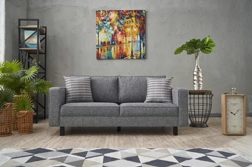 Canapea 2 locuri, Atelier del Sofa, 825BLC2737, Gri