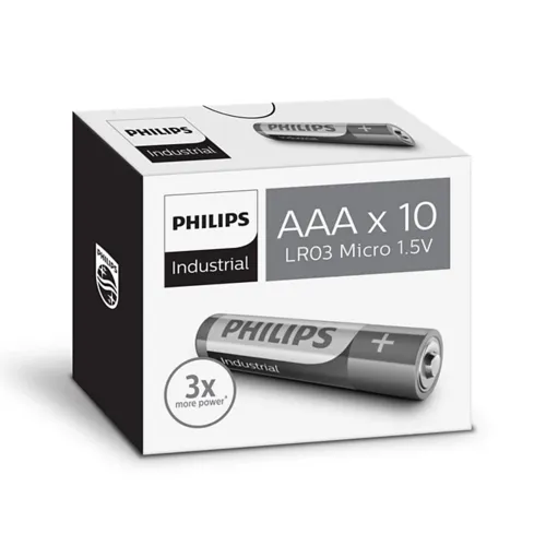 Philips Baterii industriale AAA Ultra Alkaline, 10buc.