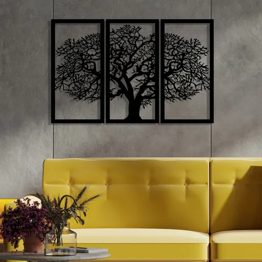 Decoratiune de perete, Berceste 2, 103 x 66 cm, Negru